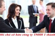 Thay đổi chủ sở hữu công ty trách nhiệm hữu hạn một thành viên tại Tuy Phong