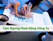 Tạm ngừng kinh doanh có cần nộp hồ sơ thuế không?